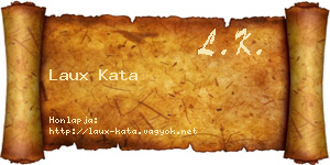 Laux Kata névjegykártya
